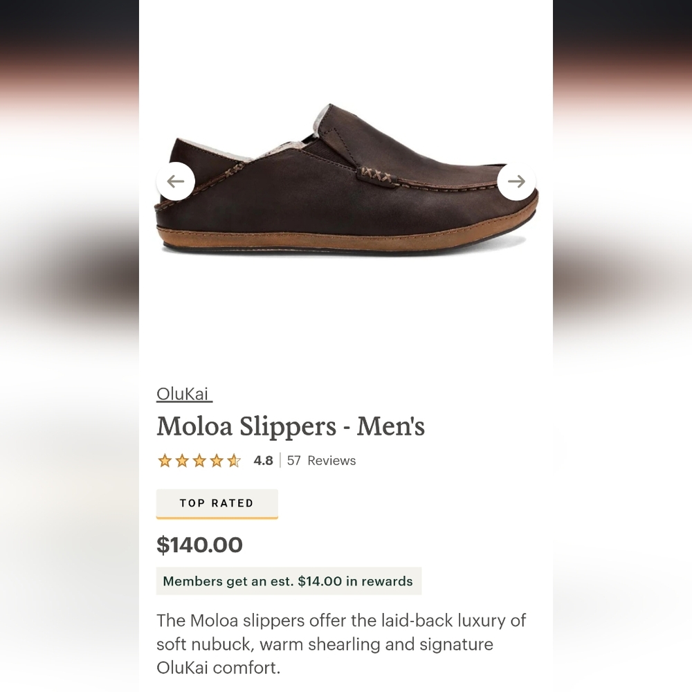 OluKai Men's Moloa Slippers